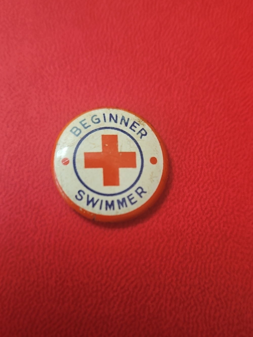 Vintage American Red Cross " Beginner Swimmer" Pin.